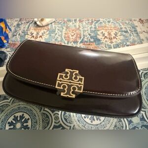 🔥NeW! Tory Burch Britten Smooth Leather Convertible Crossbody